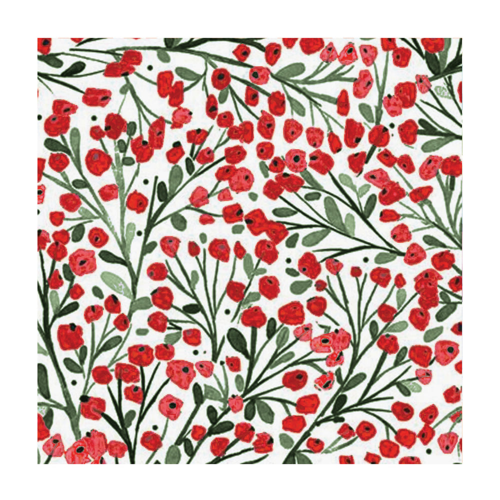 Serviettes de table - Baies rouges