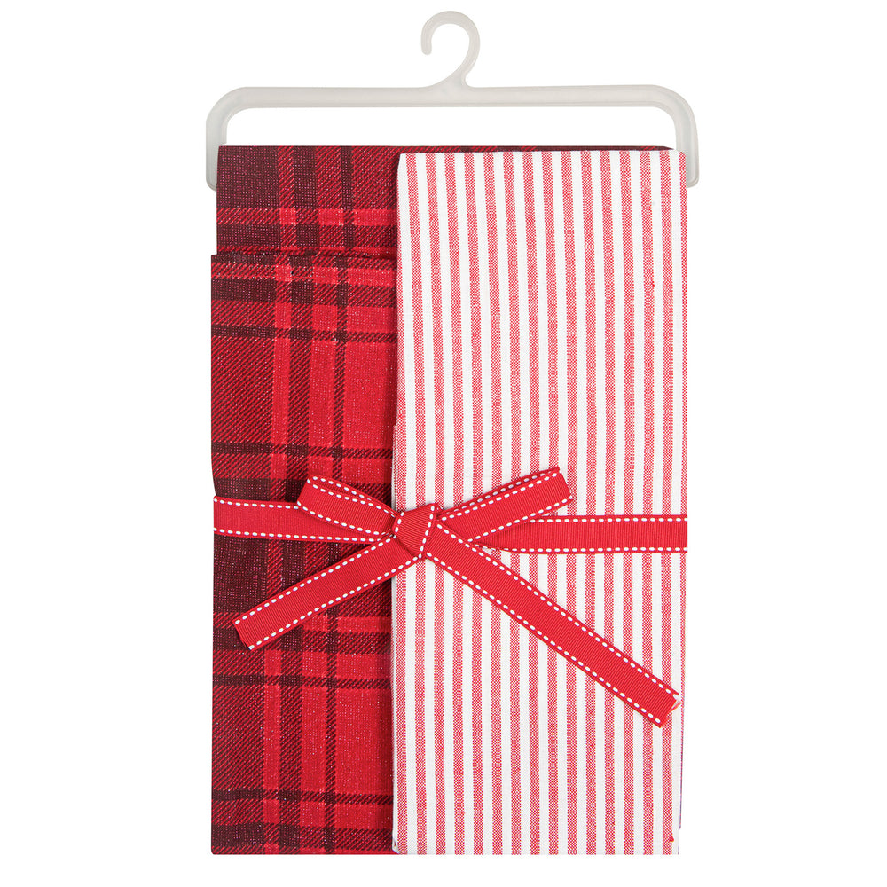 Apron & dishcloth set - Red