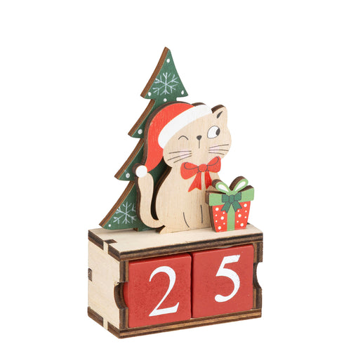 Wooden Christmas calendar - Cat