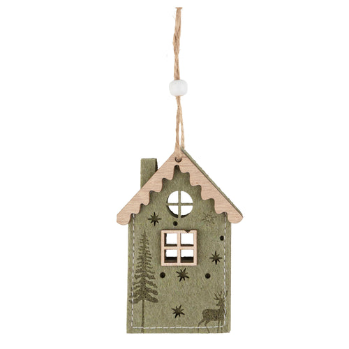 Felt ornament - Green house
