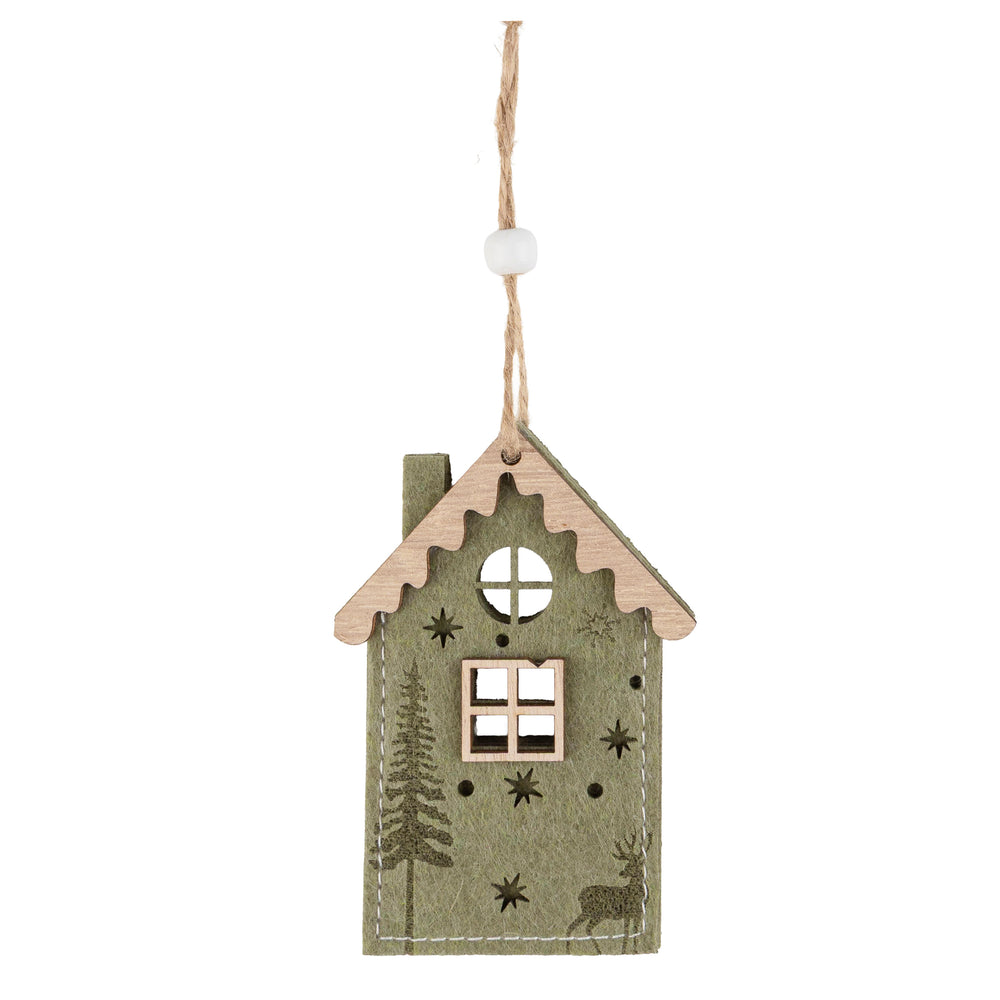 Felt ornament - Green house