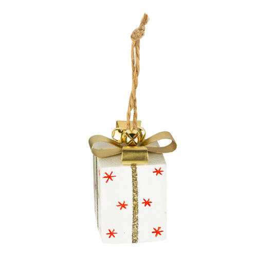 Ornament - White Christmas gift