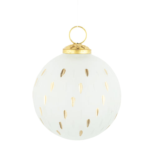 Boule de Noël - Claire & dorée