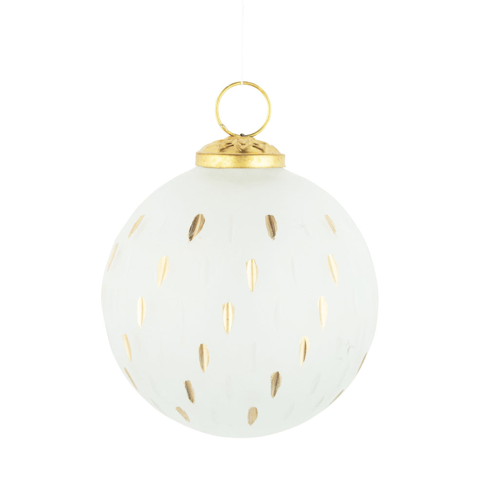 Boule de Noël - Claire & dorée