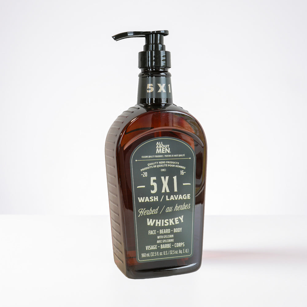 Gel douche 5 en 1 – Whisky aux herbes