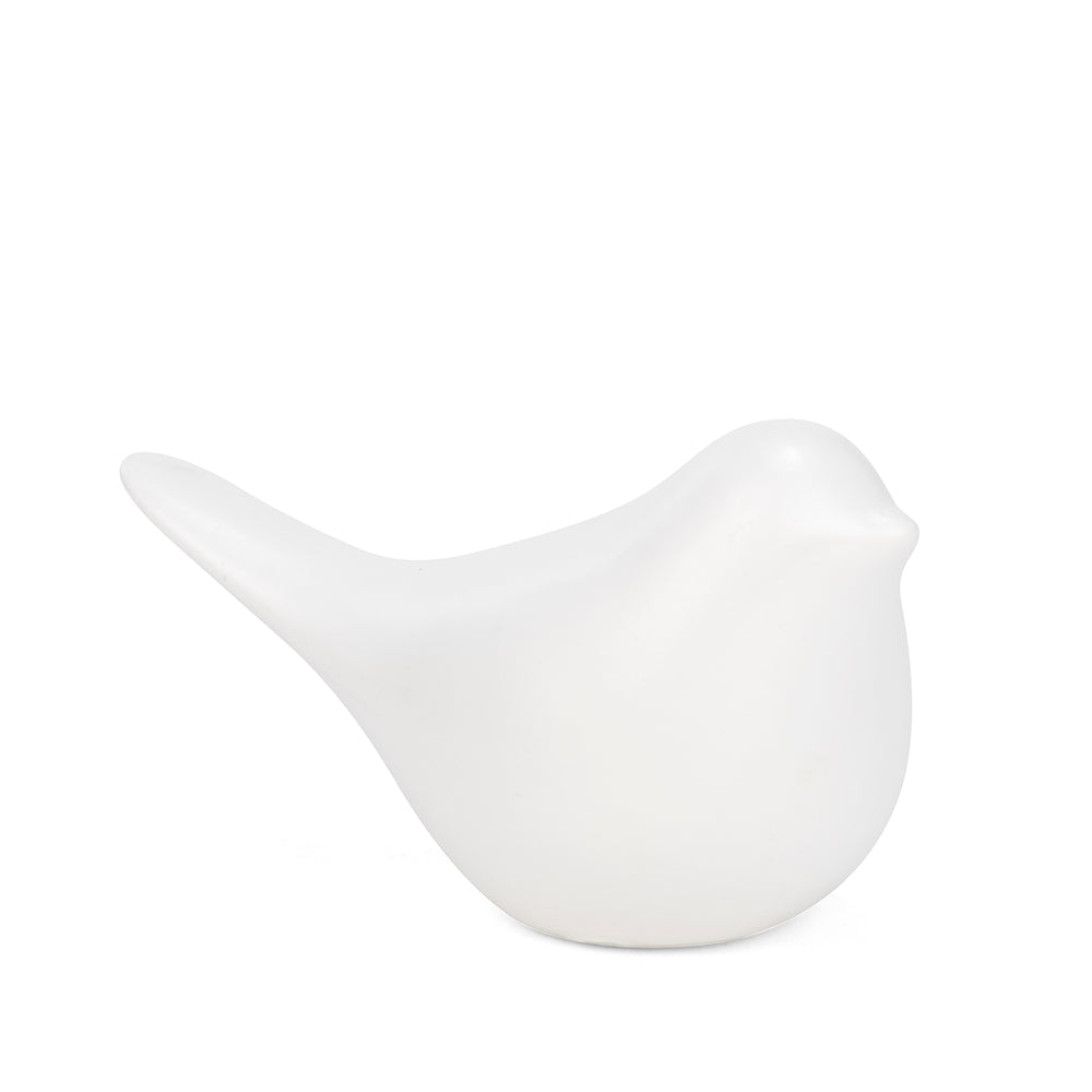 Decorative bird - White