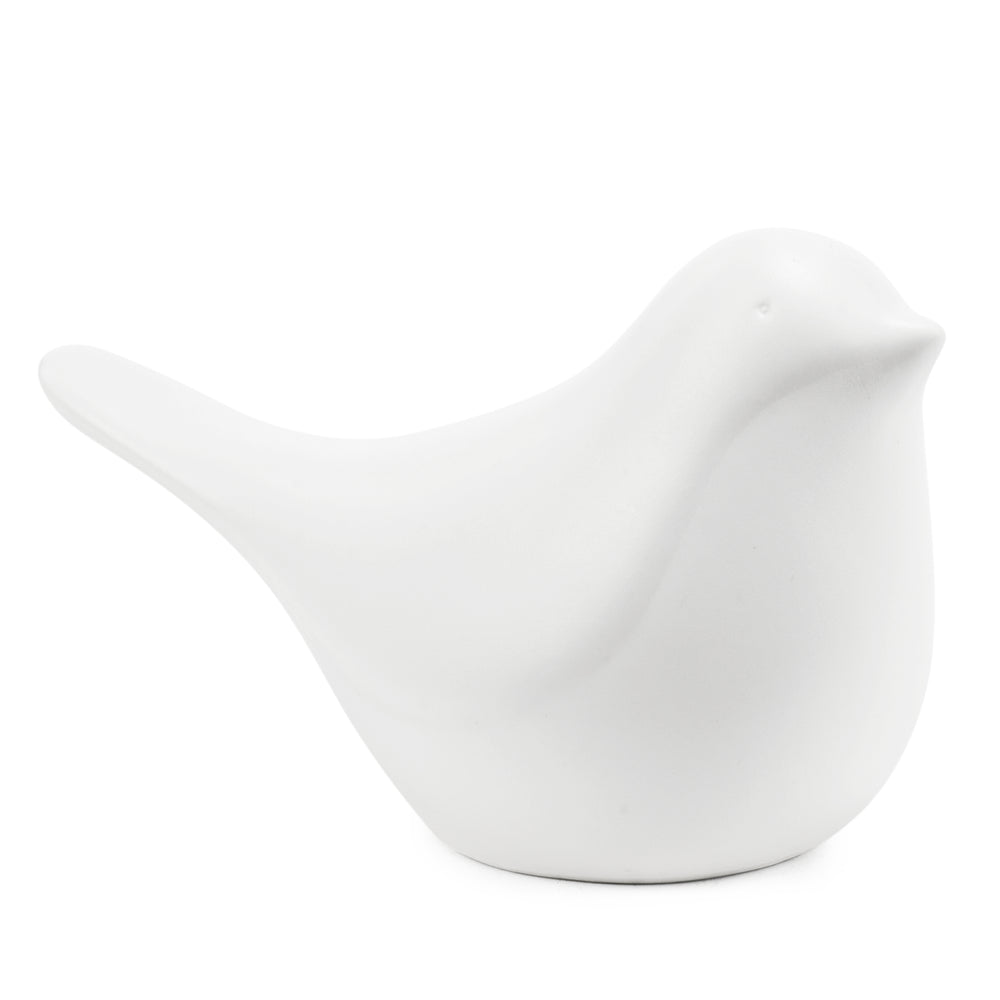 Decorative bird - White