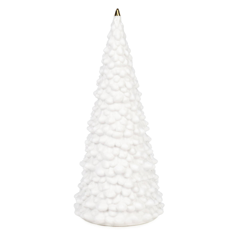 Illuminated ceramic fir tree - 10"