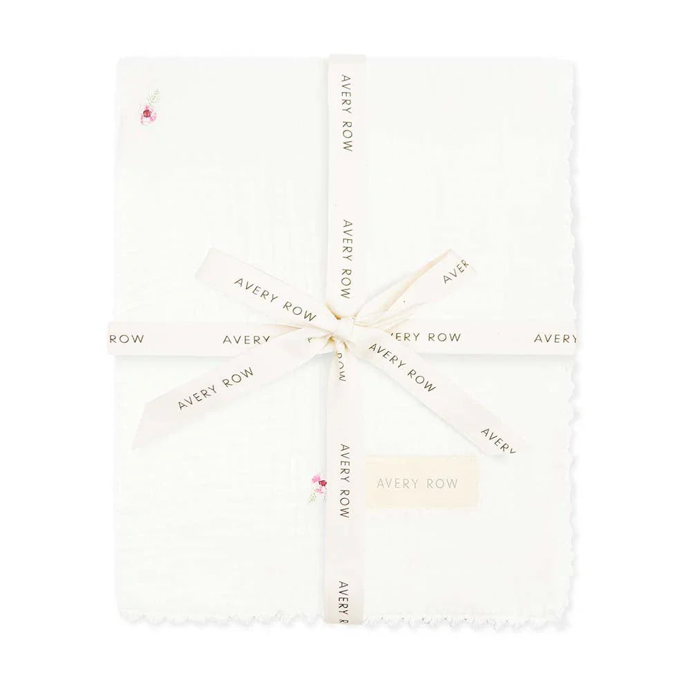Embroidered muslin - Anemone