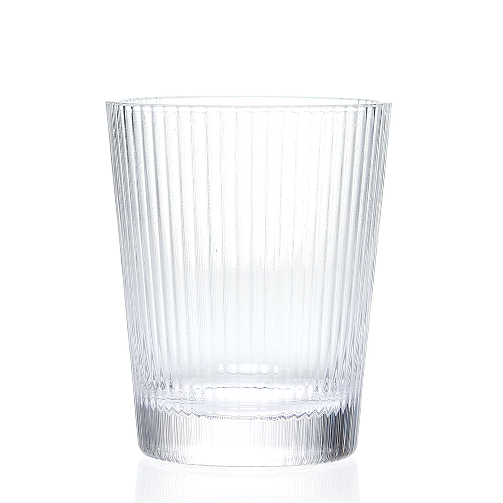 Ensemble de 4 verres striés - 250 ml