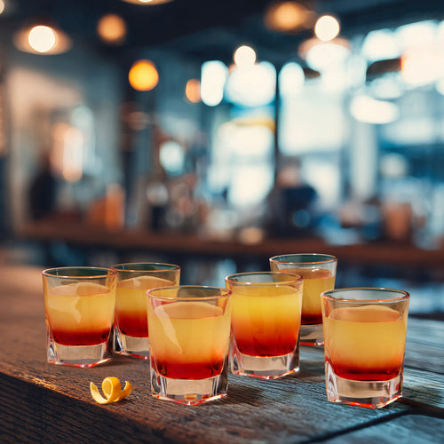 Ensemble de 6 verres à shooter - Carré