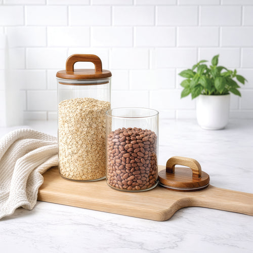 Pot de rangement avec couvercle - Grand