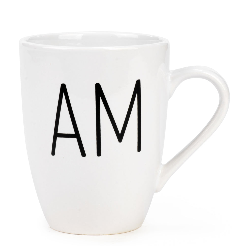 Wine glass & mug duo - AM | PM