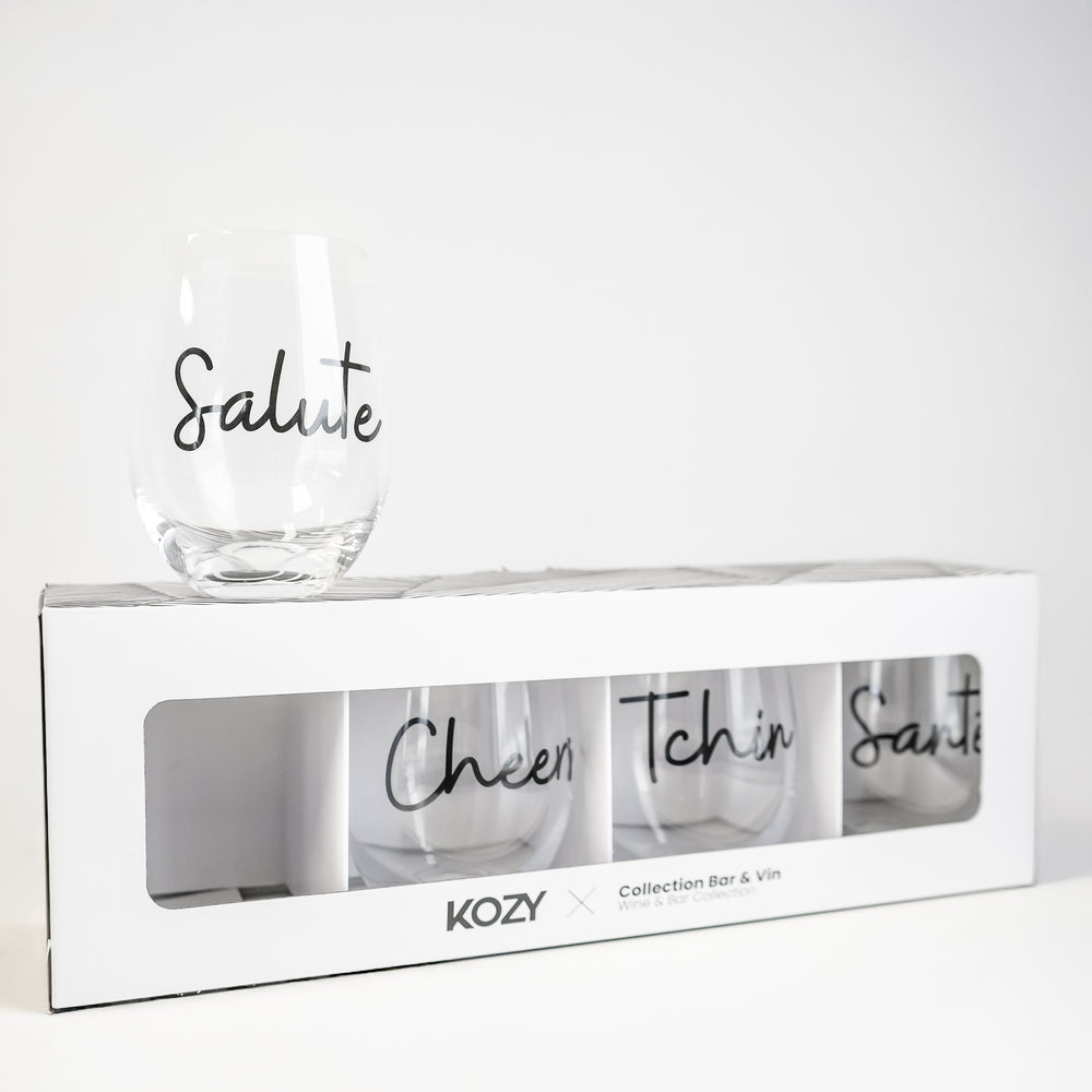 Ensemble de 4 verres à vin - Santé