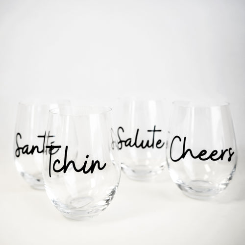 Ensemble de 4 verres à vin - Santé