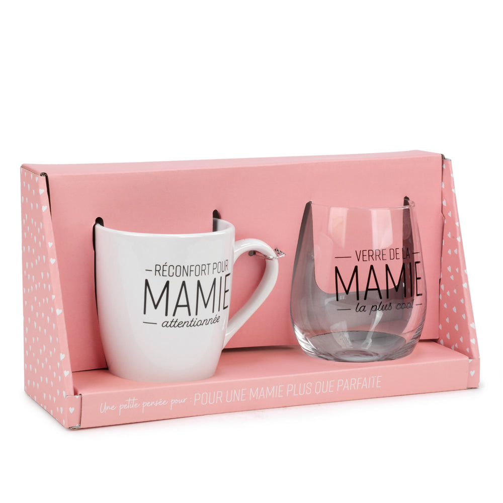 Wine glass & mug duo - Mamie