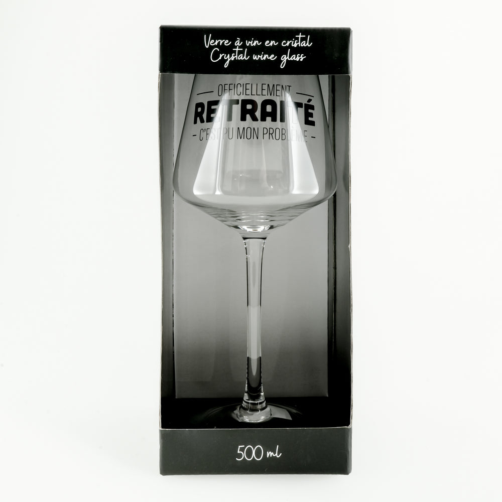 Verre à vin - Officiellement retraité