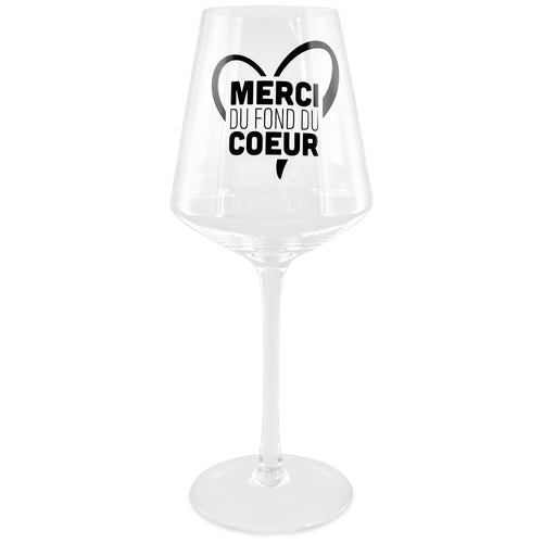 Wine glass - Thank you from the bottom of my heart
