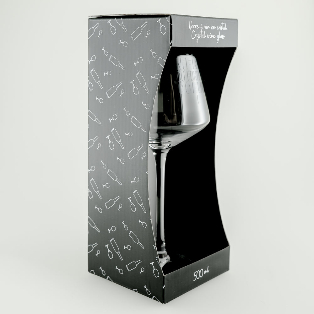 Verre à vin - Merci du fond du coeur