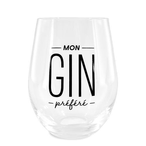 Stemless wine glass - My favorite gin