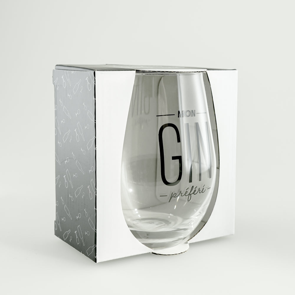 Stemless wine glass - My favorite gin