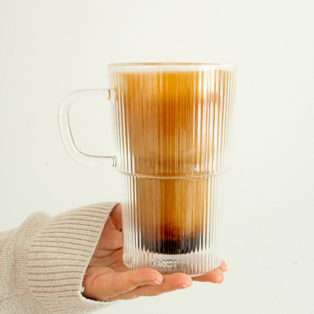 Set of 2 glass cups - Double walled