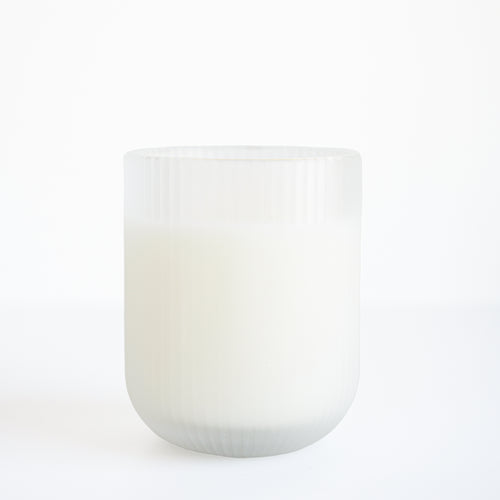 Striped candle - Cherry blossom