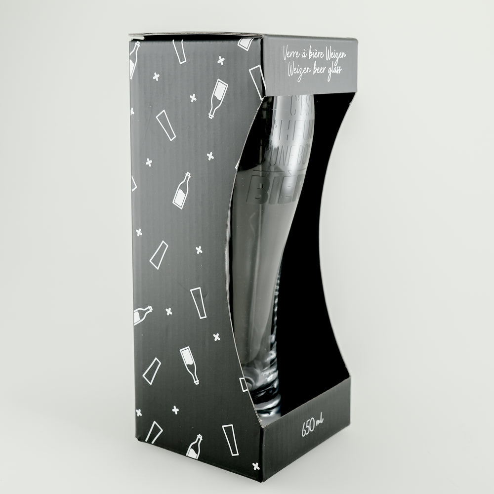 Verre à bière - C'est l'heure de la bière