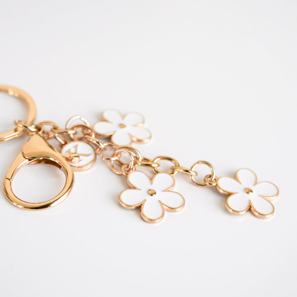 Porte-clé blanc - Daisy