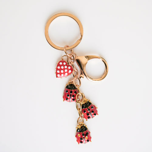 Porte-clé doré - Cocinelles