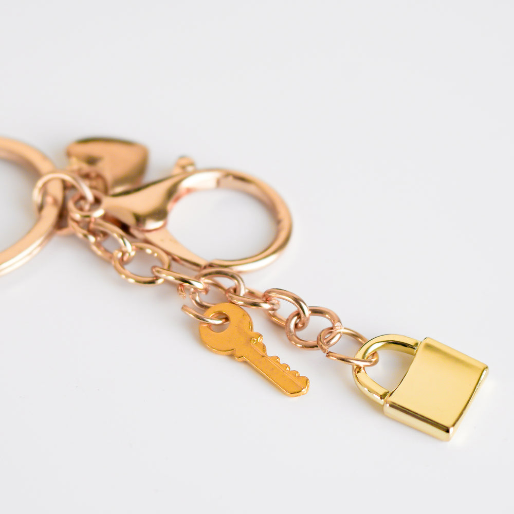Porte-clé doré - Cadenas