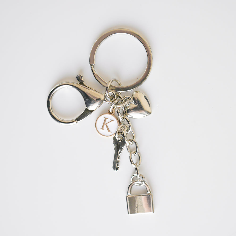 Porte-clé argent - Cadenas