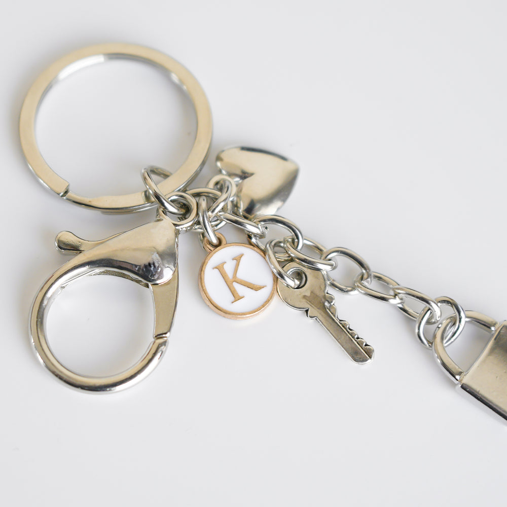 Porte-clé argent - Cadenas