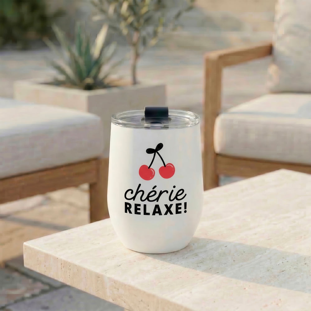 Verre à vin sans pied isotherme - Chérie Relaxe