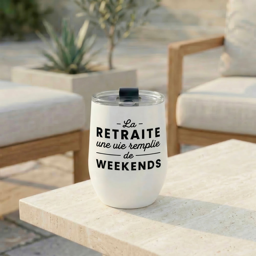 Verre à vin sans pied isotherme - Retraite