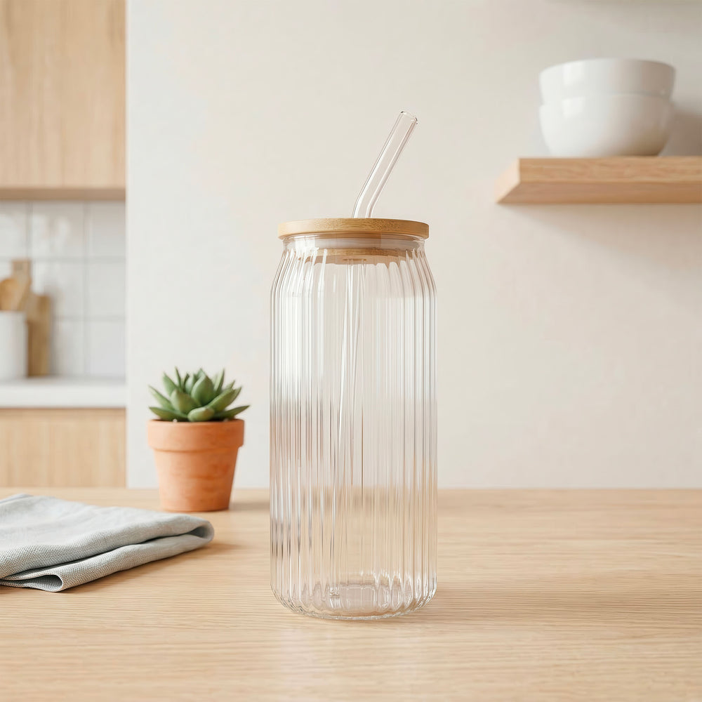 Verre strié avec paille - Optique