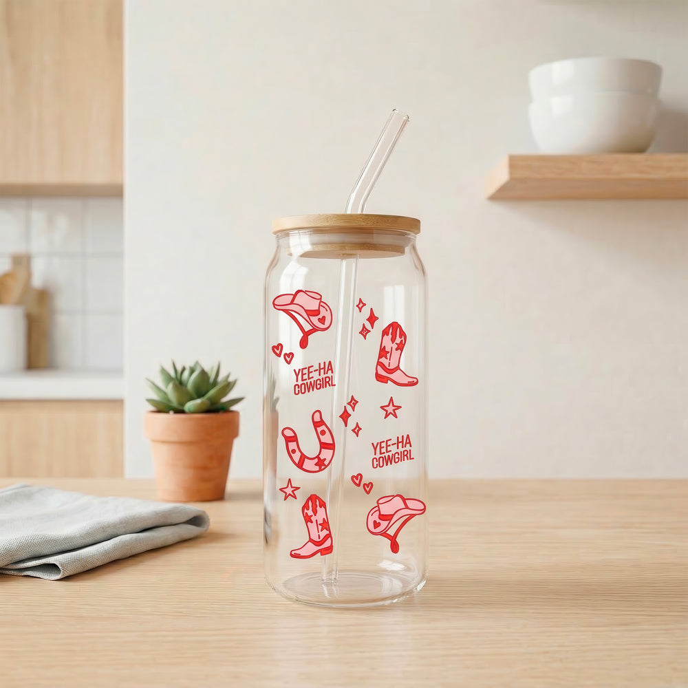 Glass with straw - Cowgirl