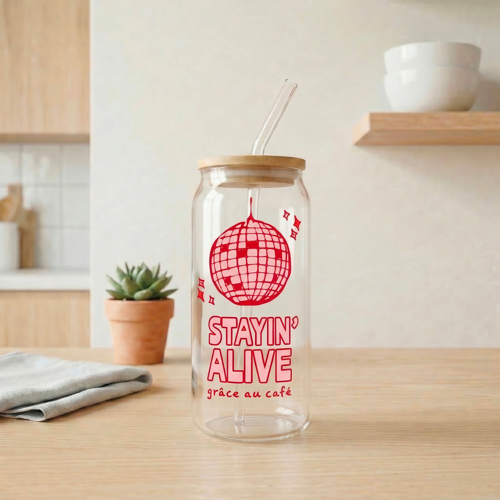 Glass with straw - Stayin alive