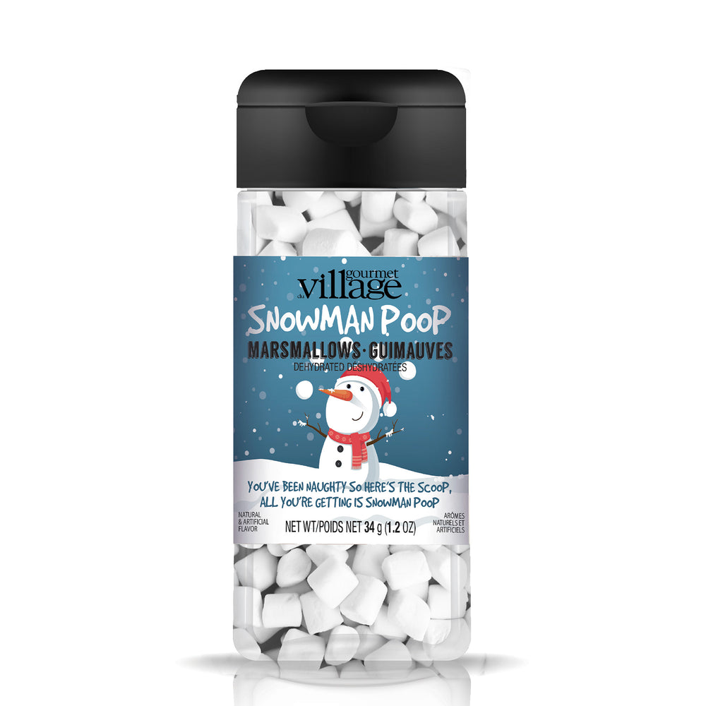 Guimauves déshydratées - Snowman poop