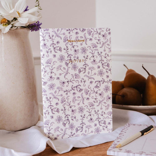 Carnet de notes fleurs bleues - Bloom