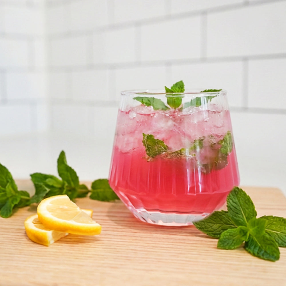 Set of 2 striped glasses