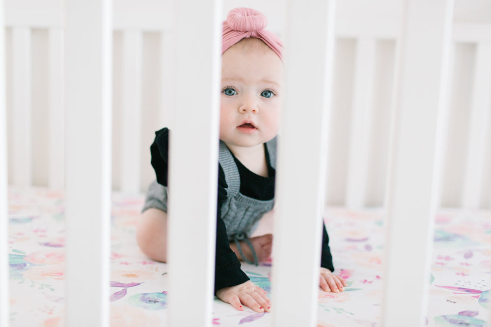 Crib fitted sheet - Bloom
