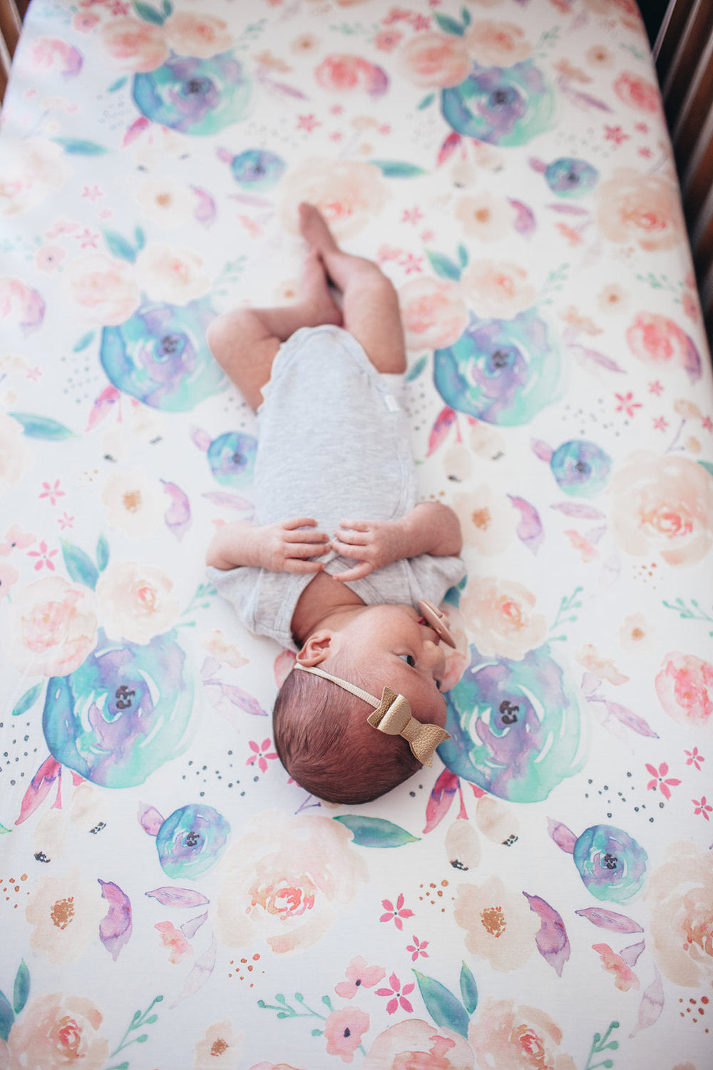 Crib fitted sheet - Bloom