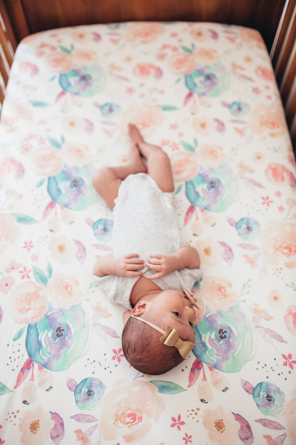 Crib fitted sheet - Bloom