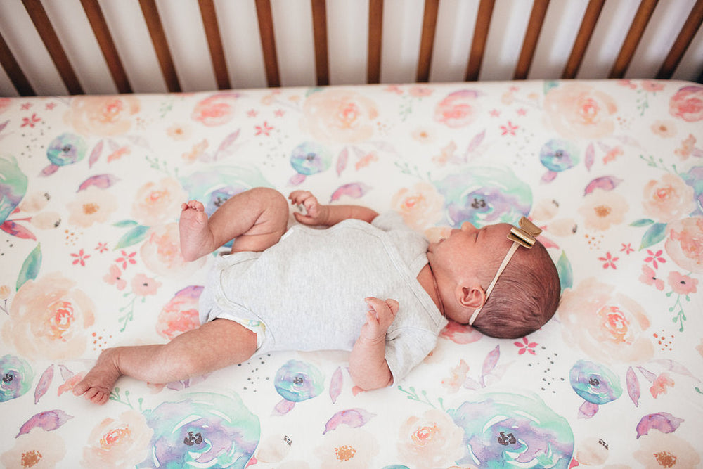 Crib fitted sheet - Bloom