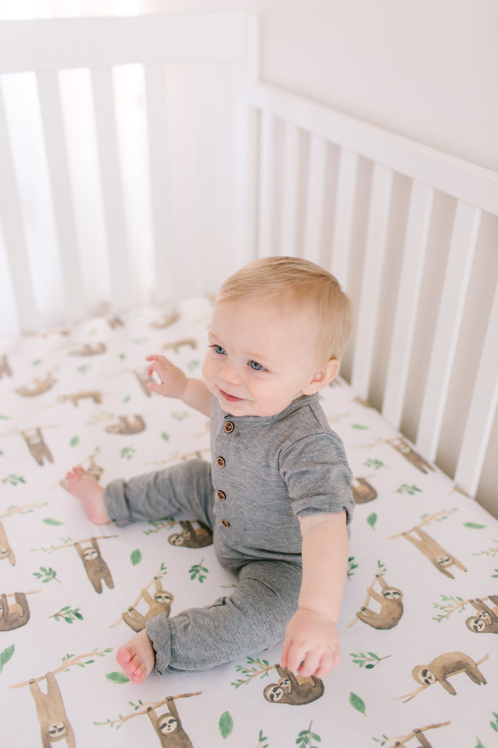 Crib fitted sheet - Noah