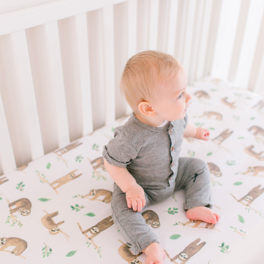 Crib fitted sheet - Noah