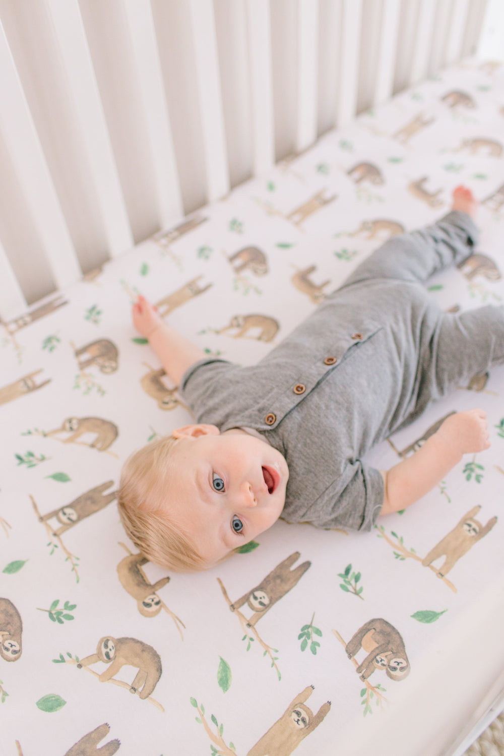 Crib fitted sheet - Noah