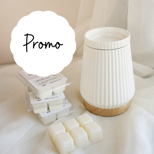 Brûleur blanc + cubes de cire GRATUIT