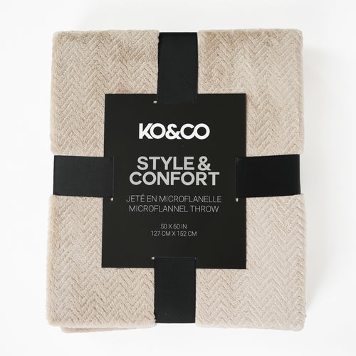 Microflannel throw - Mole chevrons